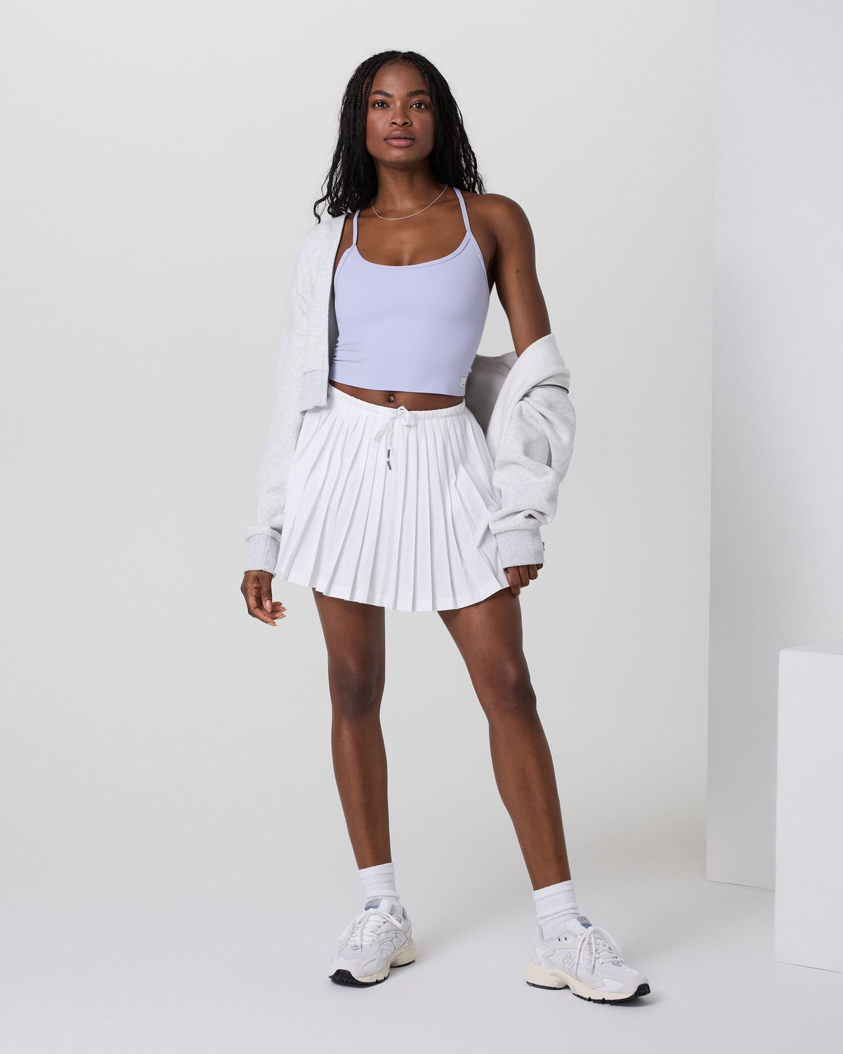 Clementine Pleated Skirt 15 | White