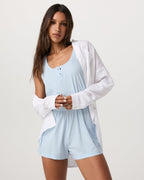 Villa Utility Romper | Light Mist