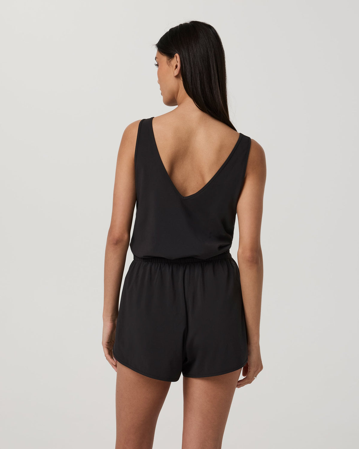 Villa Tank Romper | Black