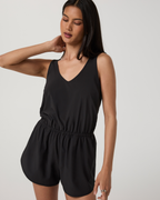 Villa Tank Romper | Black