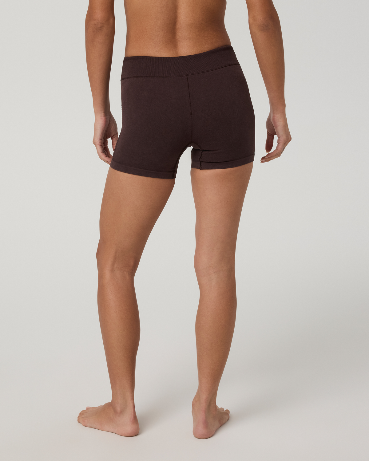 Pointelle Seamless Short 4 | French Roast