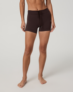 Pointelle Seamless Short 4 | French Roast