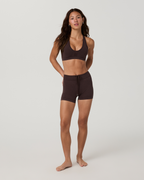 Pointelle Seamless Short 4 | French Roast