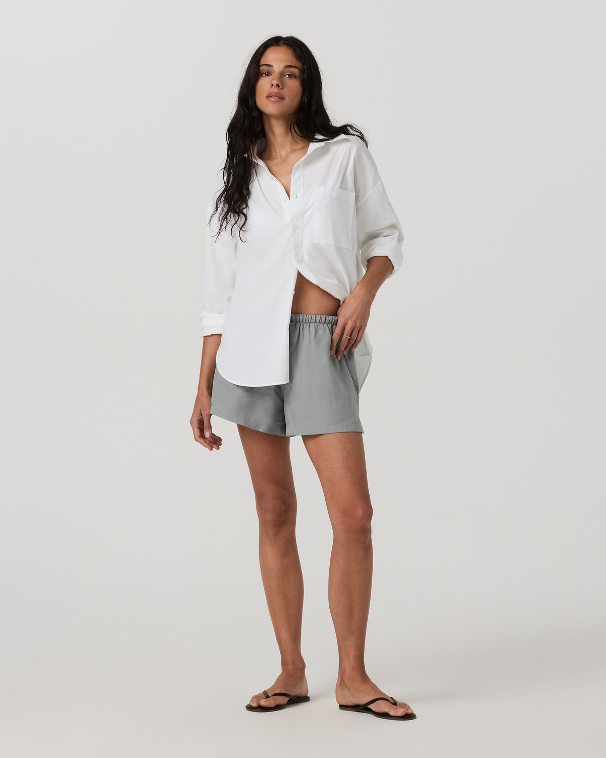 Trestles Twill Tie Short | Slate Rock