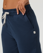 Halo Essential Wideleg Pant - Long | Blue Coast Heather