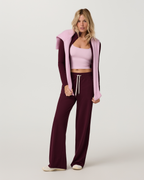 Halo Essential Wideleg Pant - Short | Cherry Noir