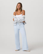 Halo Essential Wideleg Pant | Soft Sky Heather