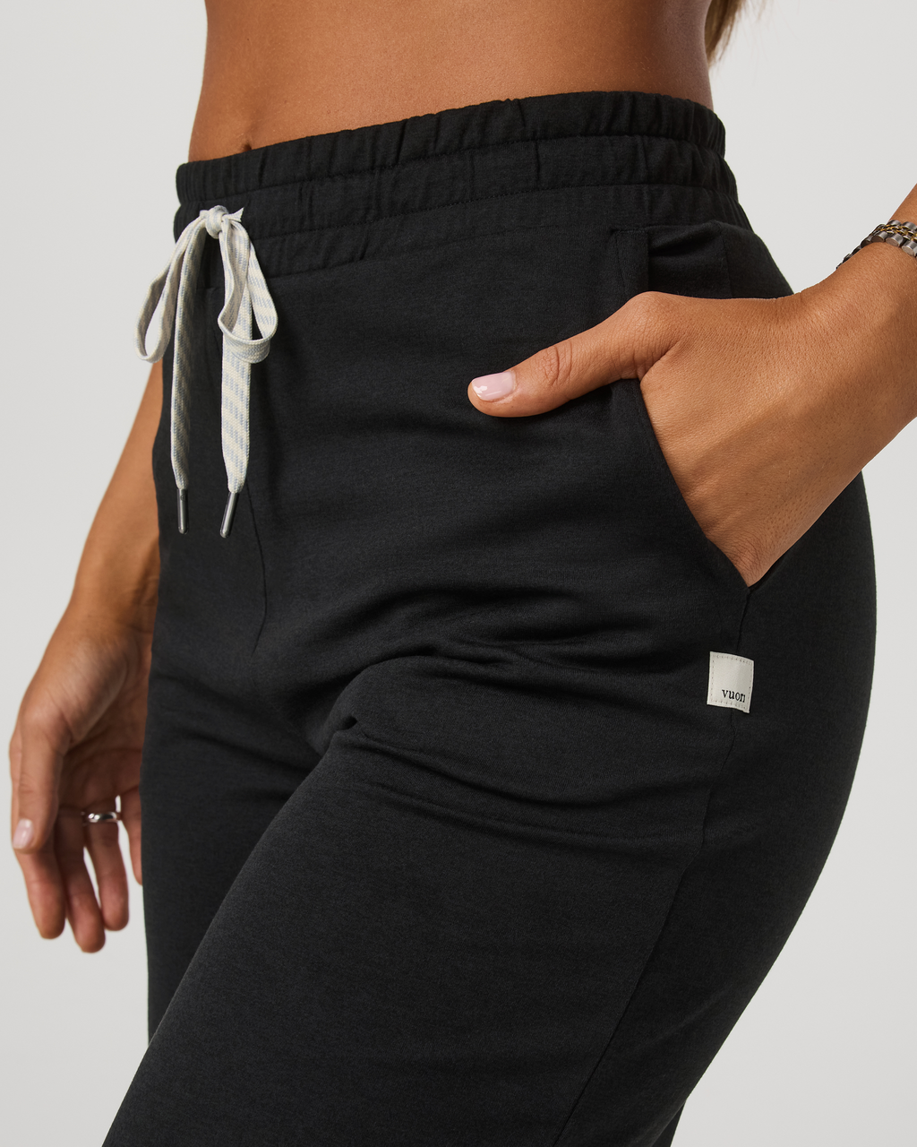 Halo Essential Wideleg Pant - Long | Black Heather