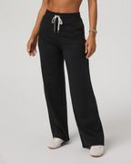 Halo Essential Wideleg Pant | Black Heather