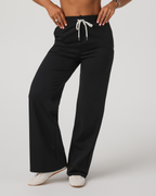 Halo Essential Wideleg Pant - Short | Black Heather