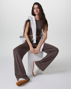Halo Essential Wideleg Pant | Java Heather