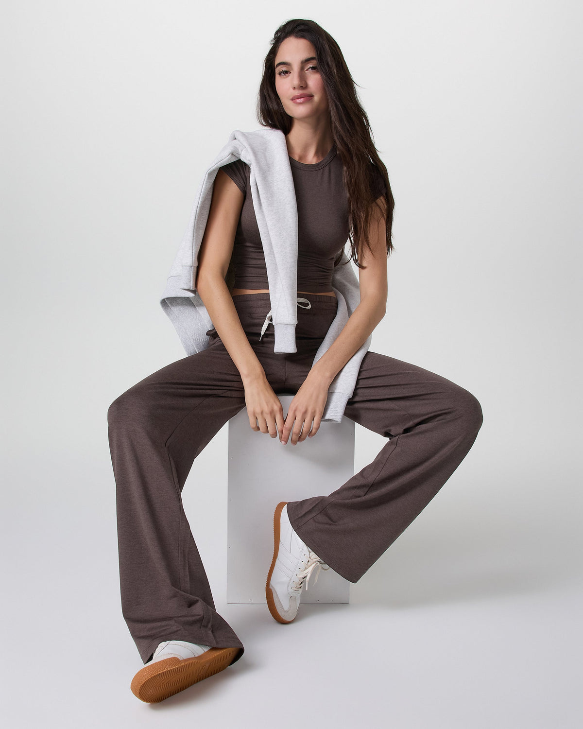 Halo Essential Wideleg Pant | Java Heather