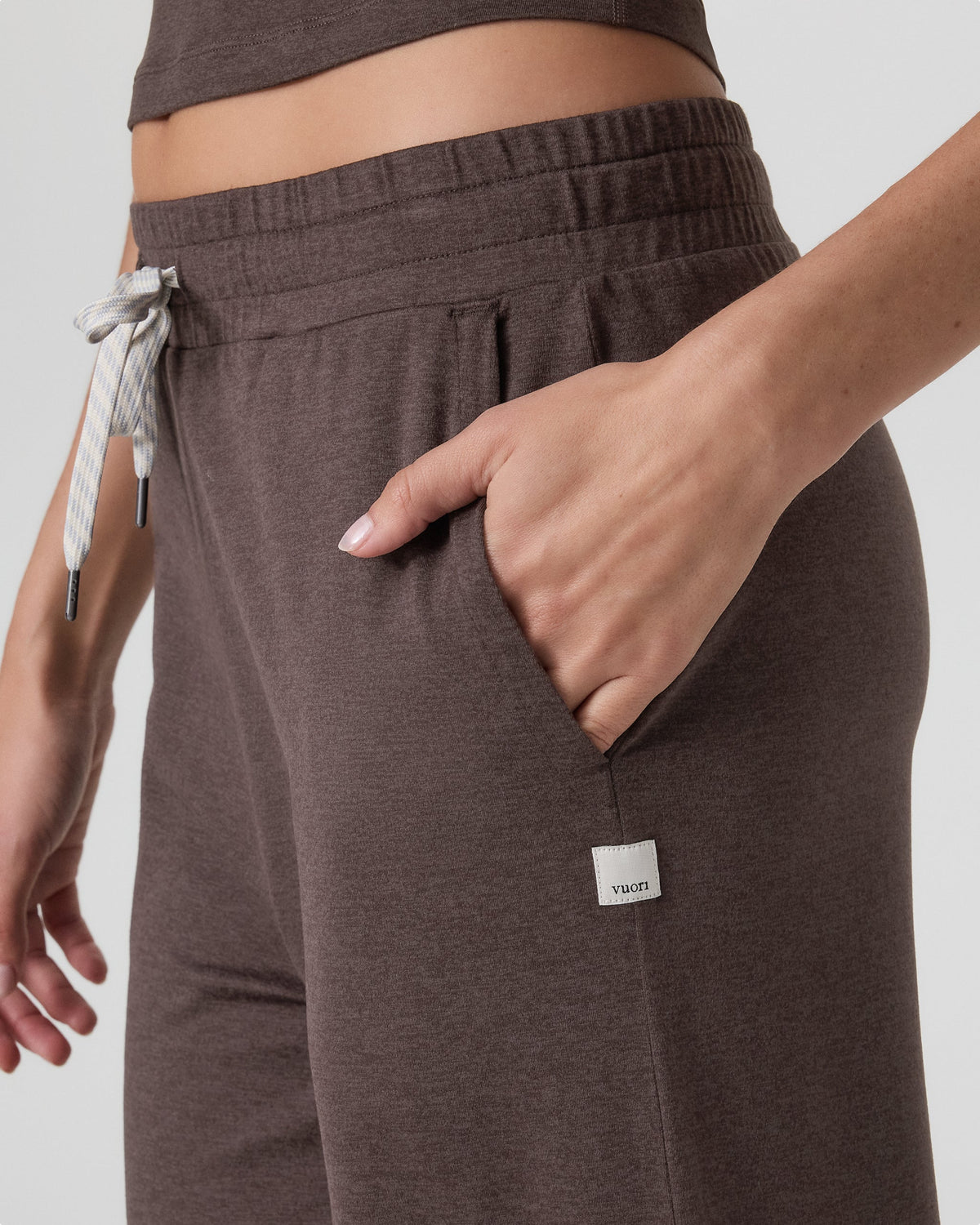 Halo Essential Wideleg Pant - Short | Java Heather