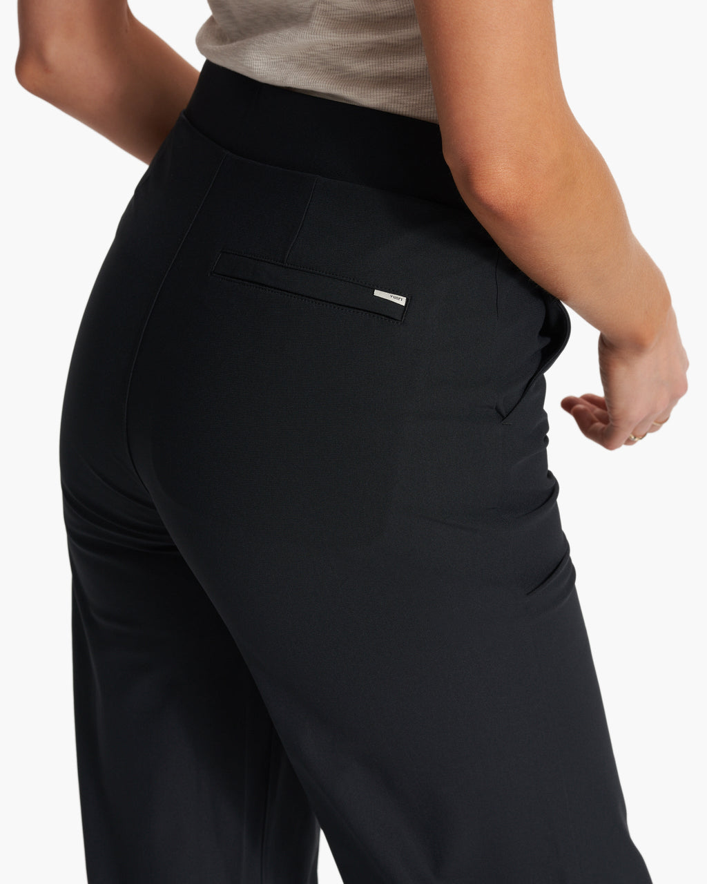 Womens Vuori Meta™ Wideleg Pant - Long | Black