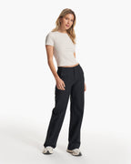 Womens Vuori Meta™ Wideleg Pant | Black