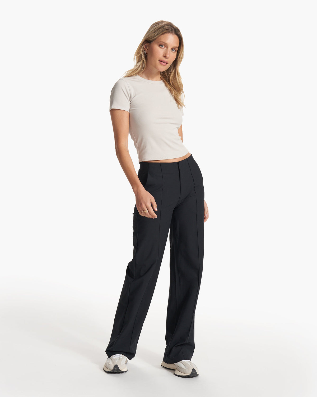 Womens Vuori Meta™ Wideleg Pant | Black