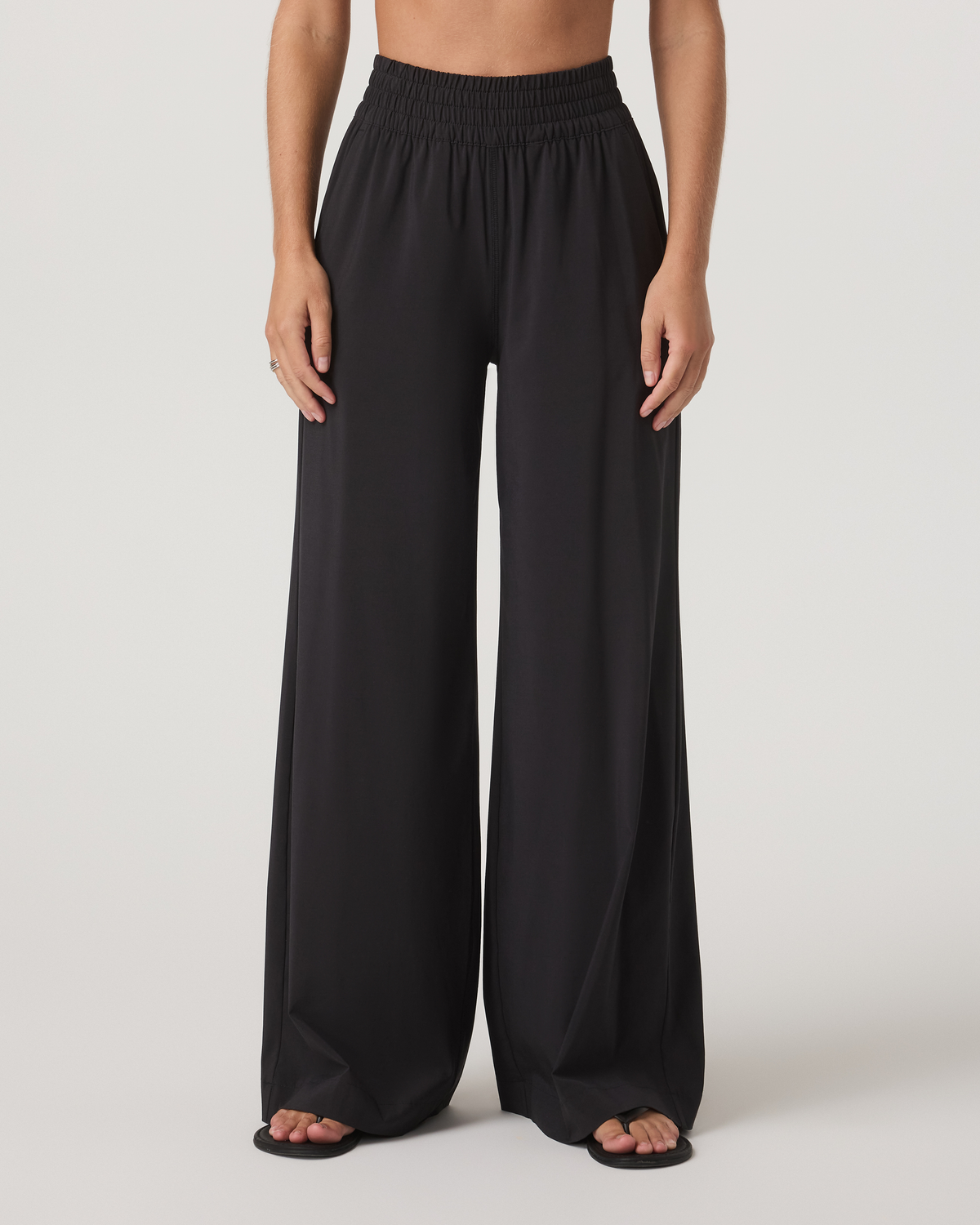 Villa Wideleg Pant - Long | Black