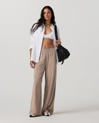 Villa Wideleg Pant - Short | Sorrel Brown