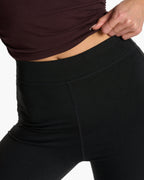 Granite High Waist Flare | Black Heather