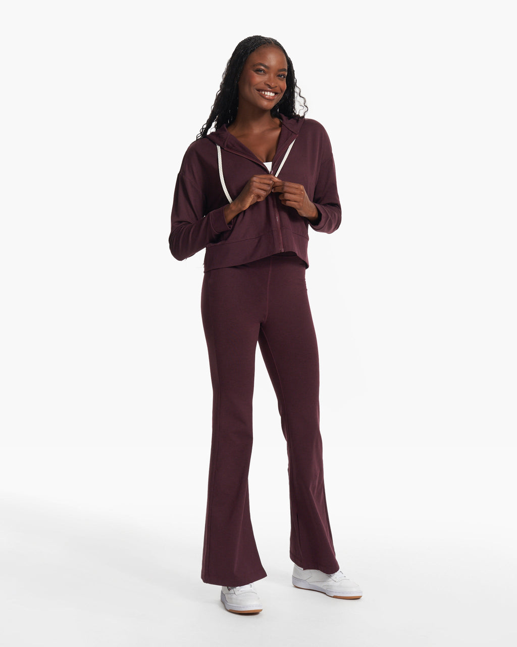 Granite High Waist Flare | Cerise Heather