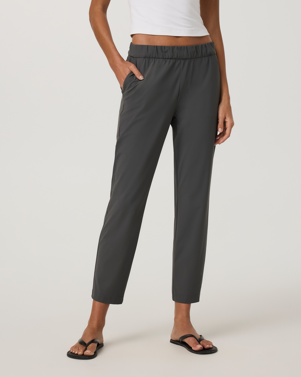 Miles Ankle Pant | Dark Pewter