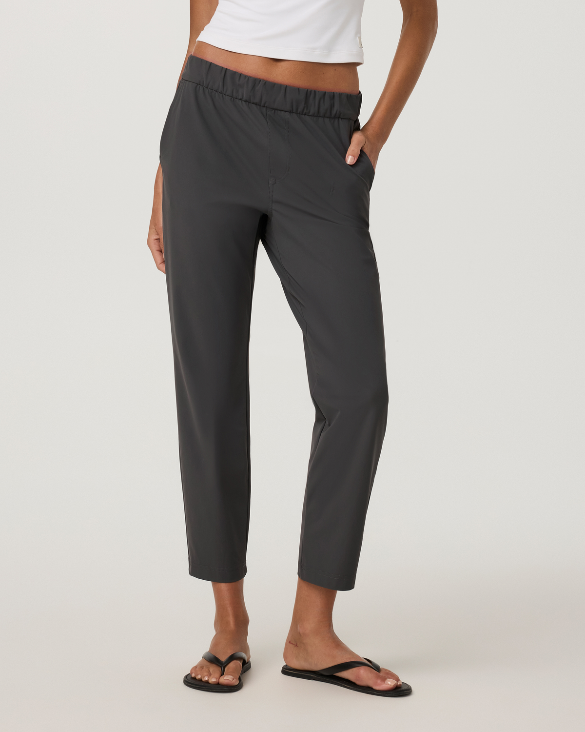 Miles Ankle Pant | Dark Pewter