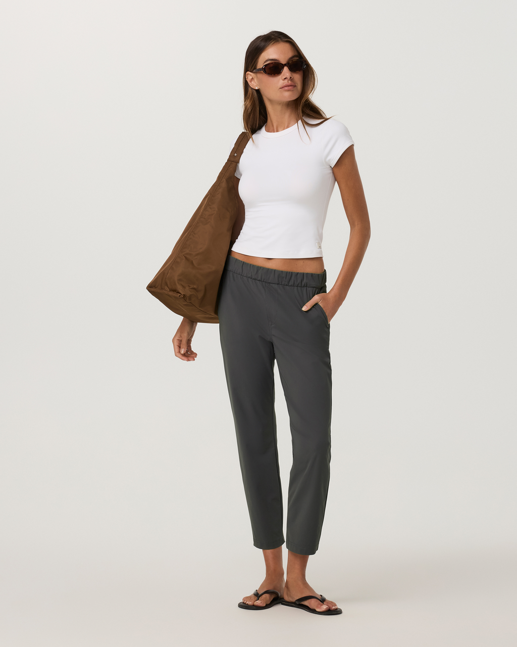 Miles Ankle Pant | Dark Pewter
