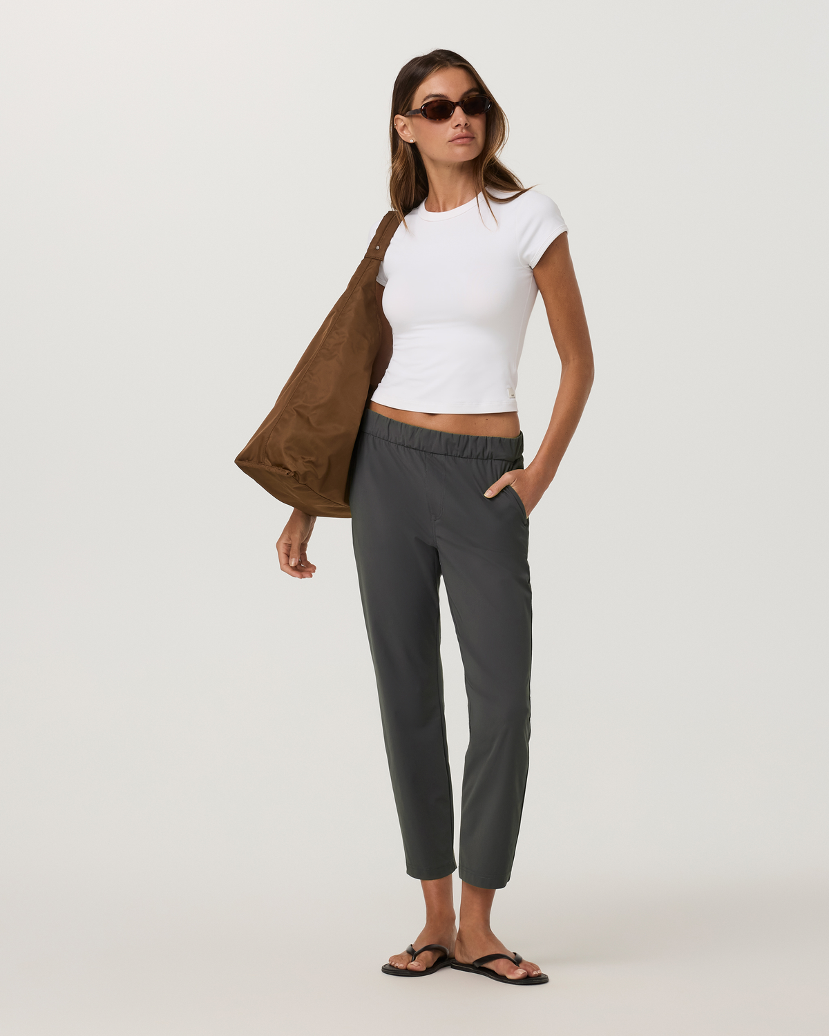 Miles Ankle Pant | Dark Pewter