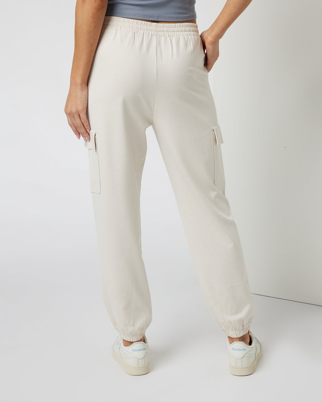 Boyfriend Cargo Sweatpant | Milkweed Heather