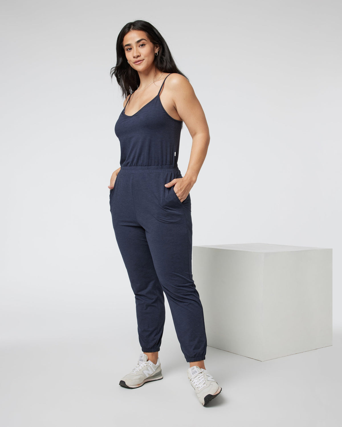 Lux Jogger Jumpsuit | Midnight Heather