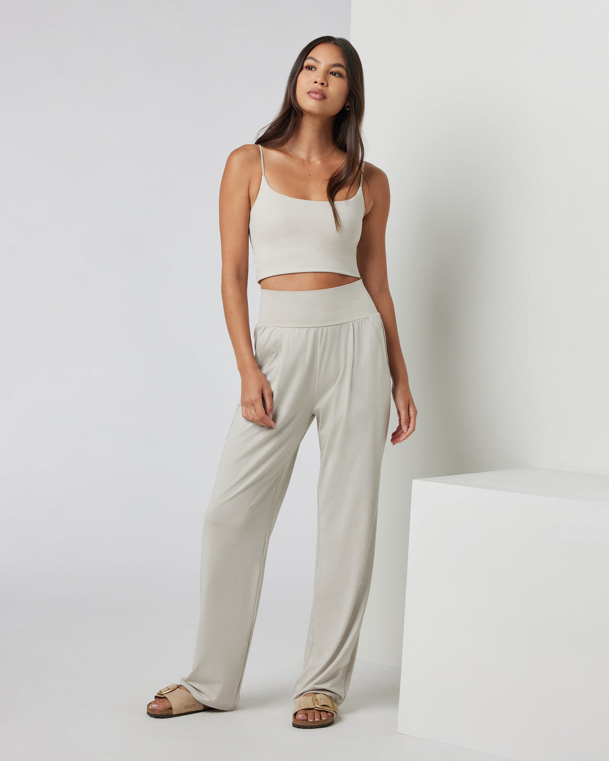 Lux At Ease Straight | Suede Heather