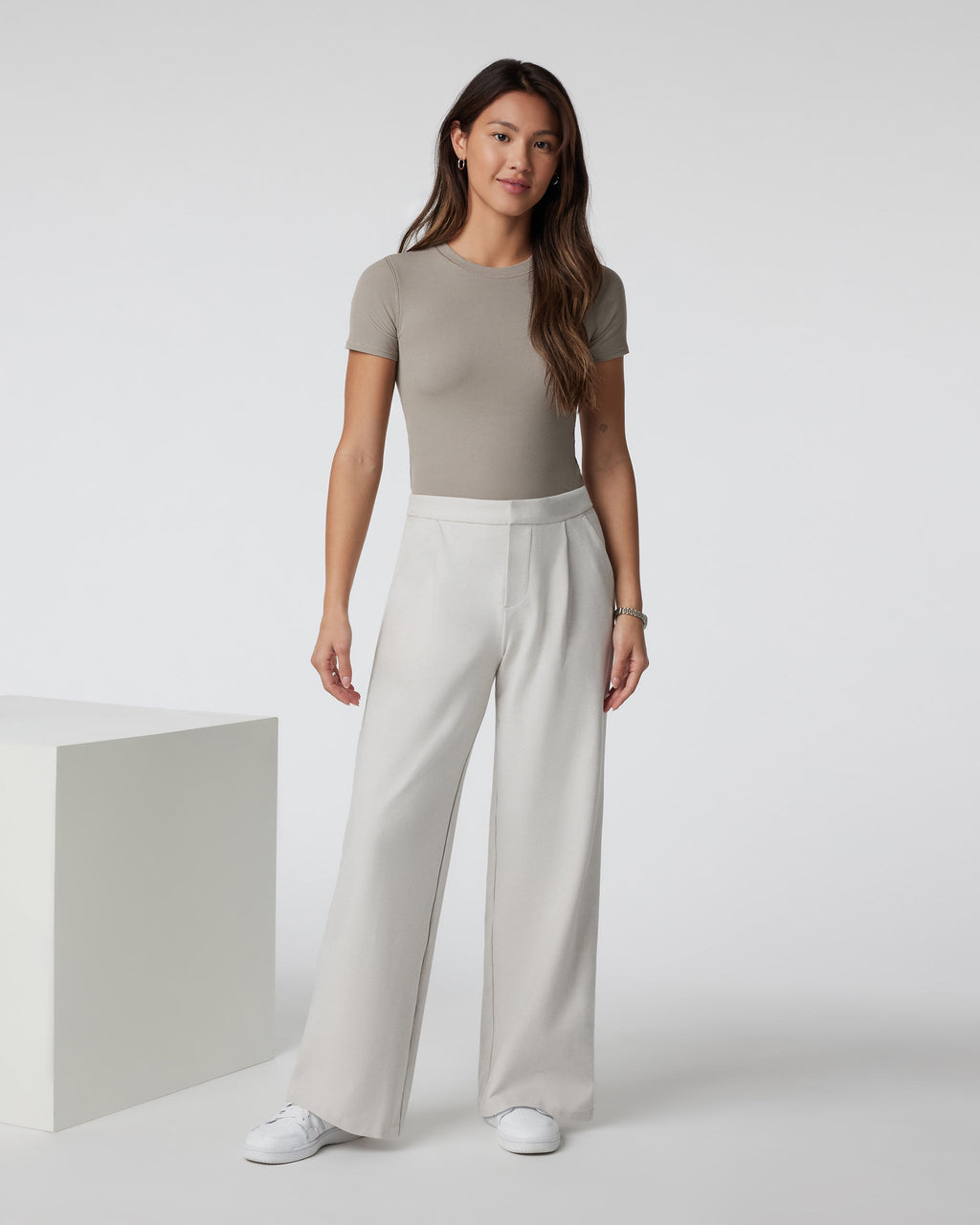 Elevation Trouser-Short | Ecru Heather