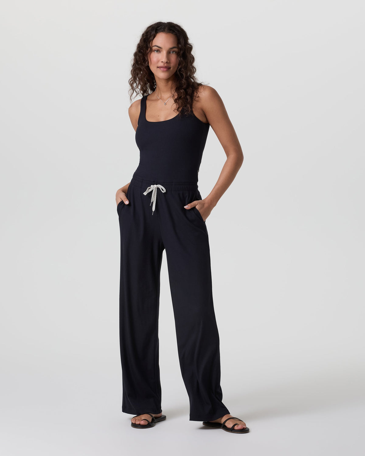Pose Scoop Jumpsuit | Black