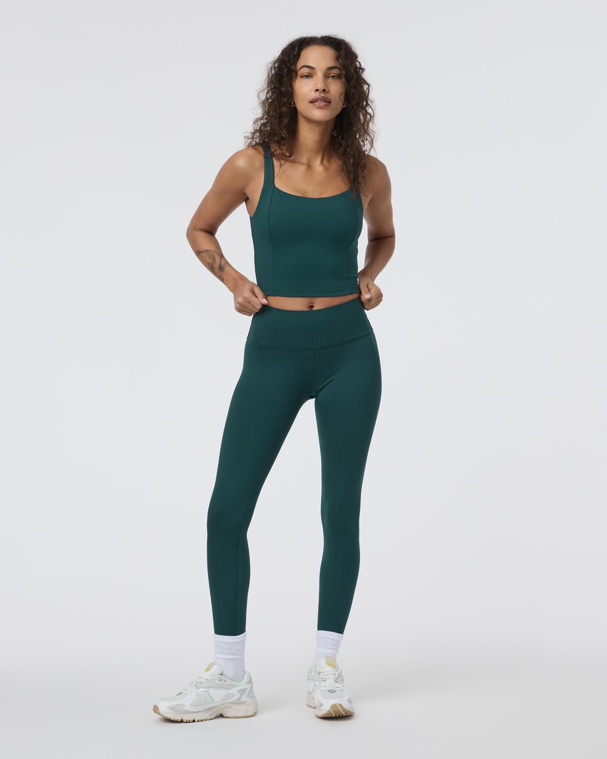 Inversion Rib Legging | Moss