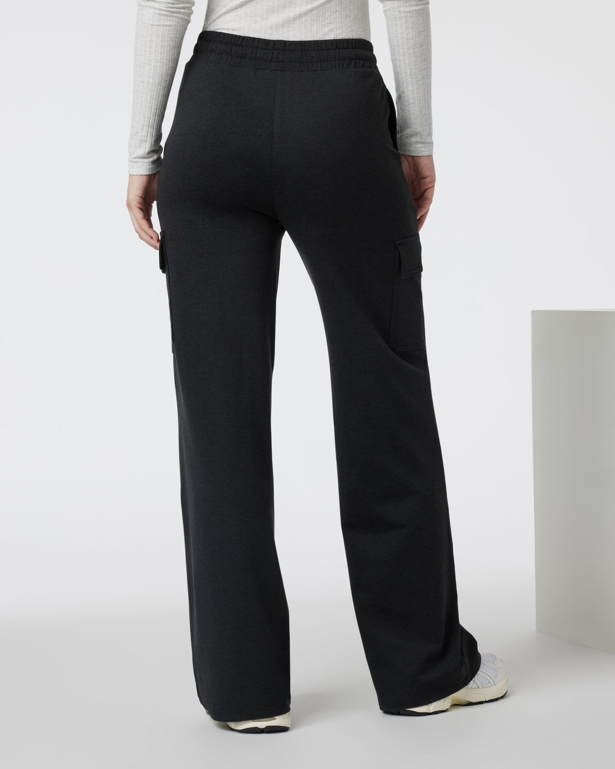 Halo Essential Cargo Wideleg | Black Heather
