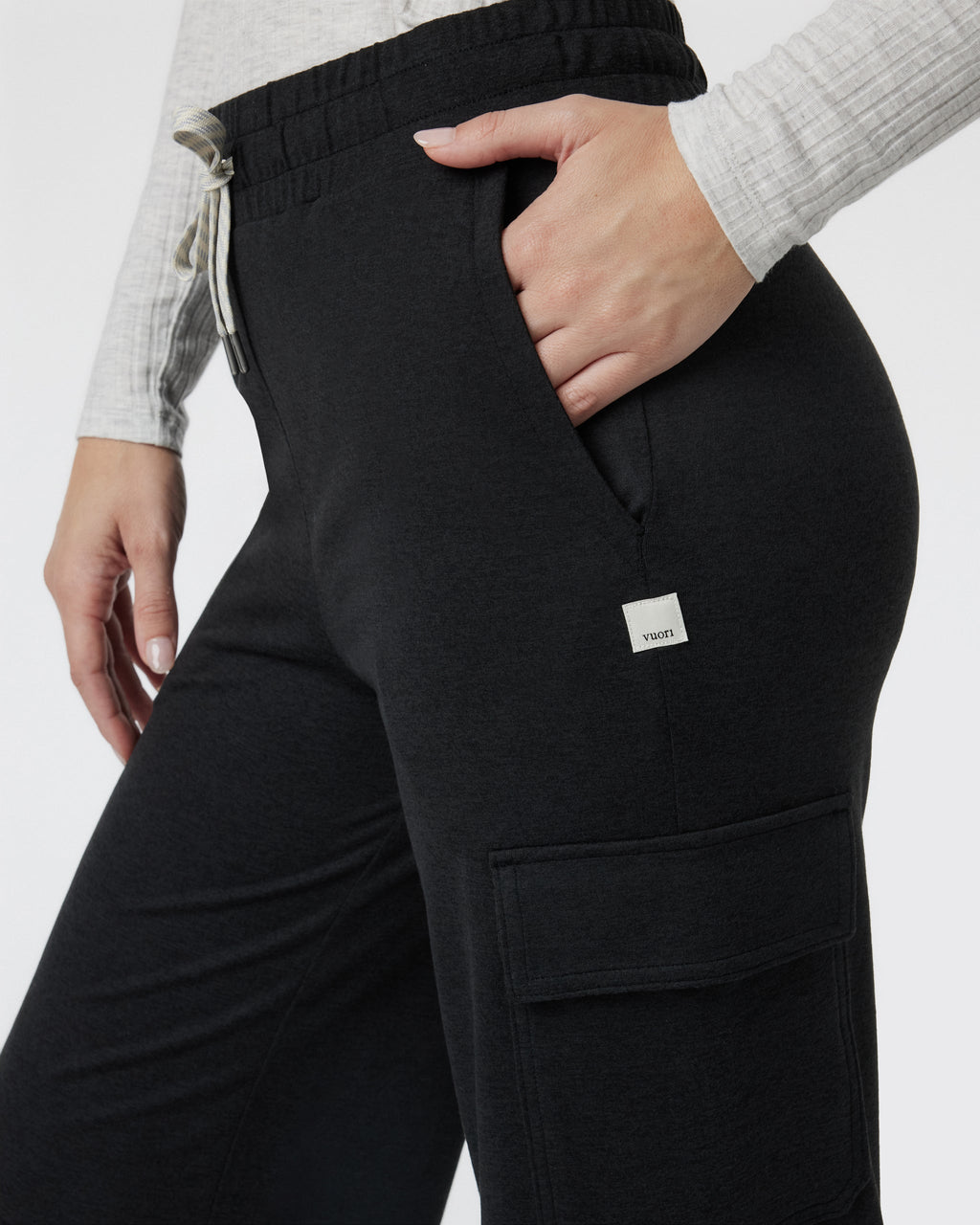 Halo Essential Cargo Wideleg | Black Heather