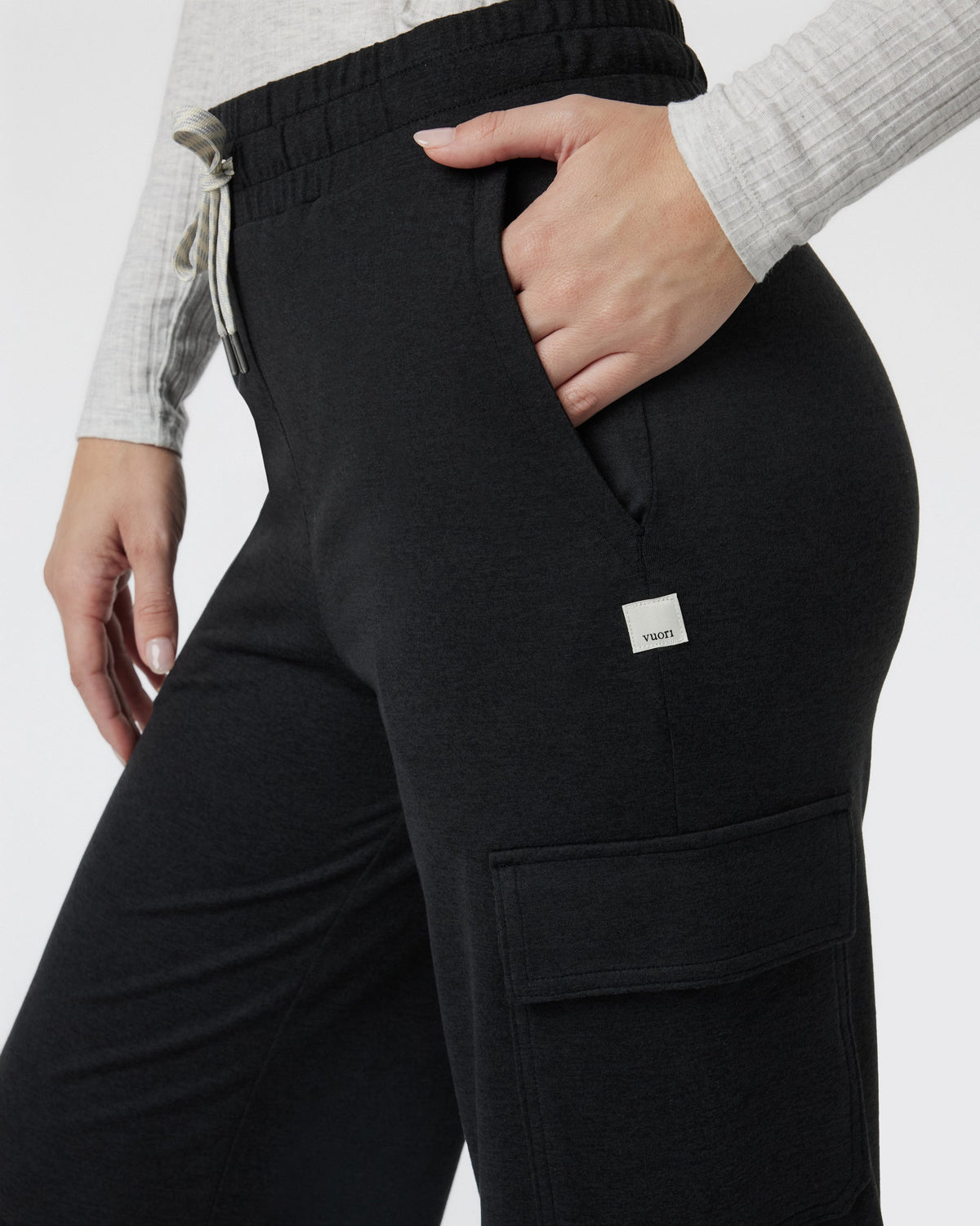 Halo Essential Cargo Wideleg | Black Heather