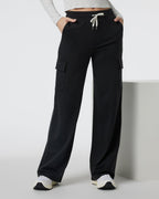 Halo Essential Cargo Wideleg | Black Heather