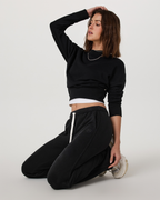 Sedona Straight Leg Sweatpant | Black