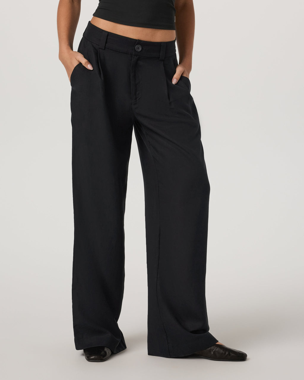 Trestles Twill Wideleg | Black