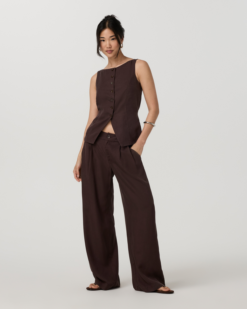 Trestles Twill Wideleg | French Roast