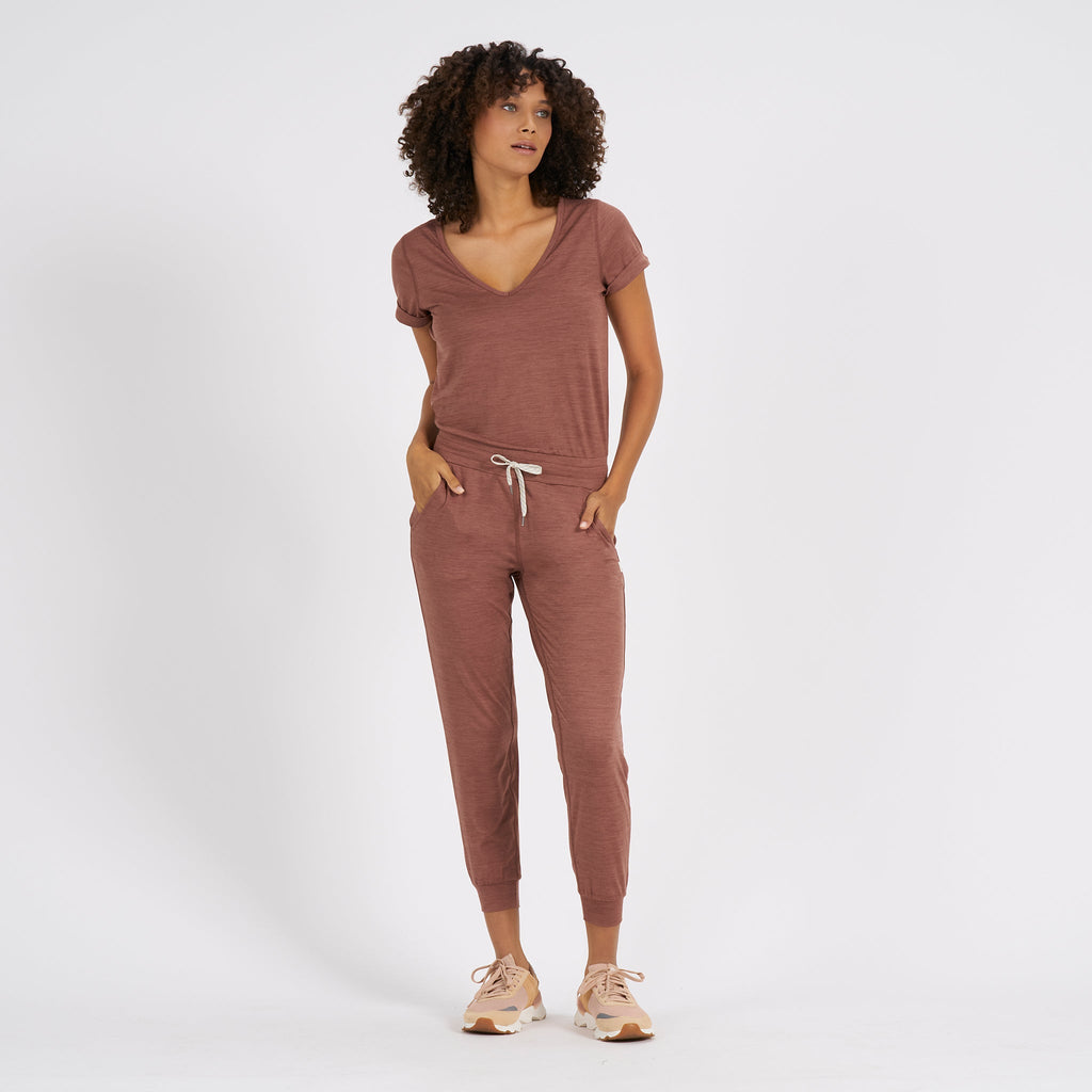 All Day Jumpsuit | Terracotta Heather
