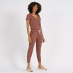All Day Jumpsuit | Terracotta Heather