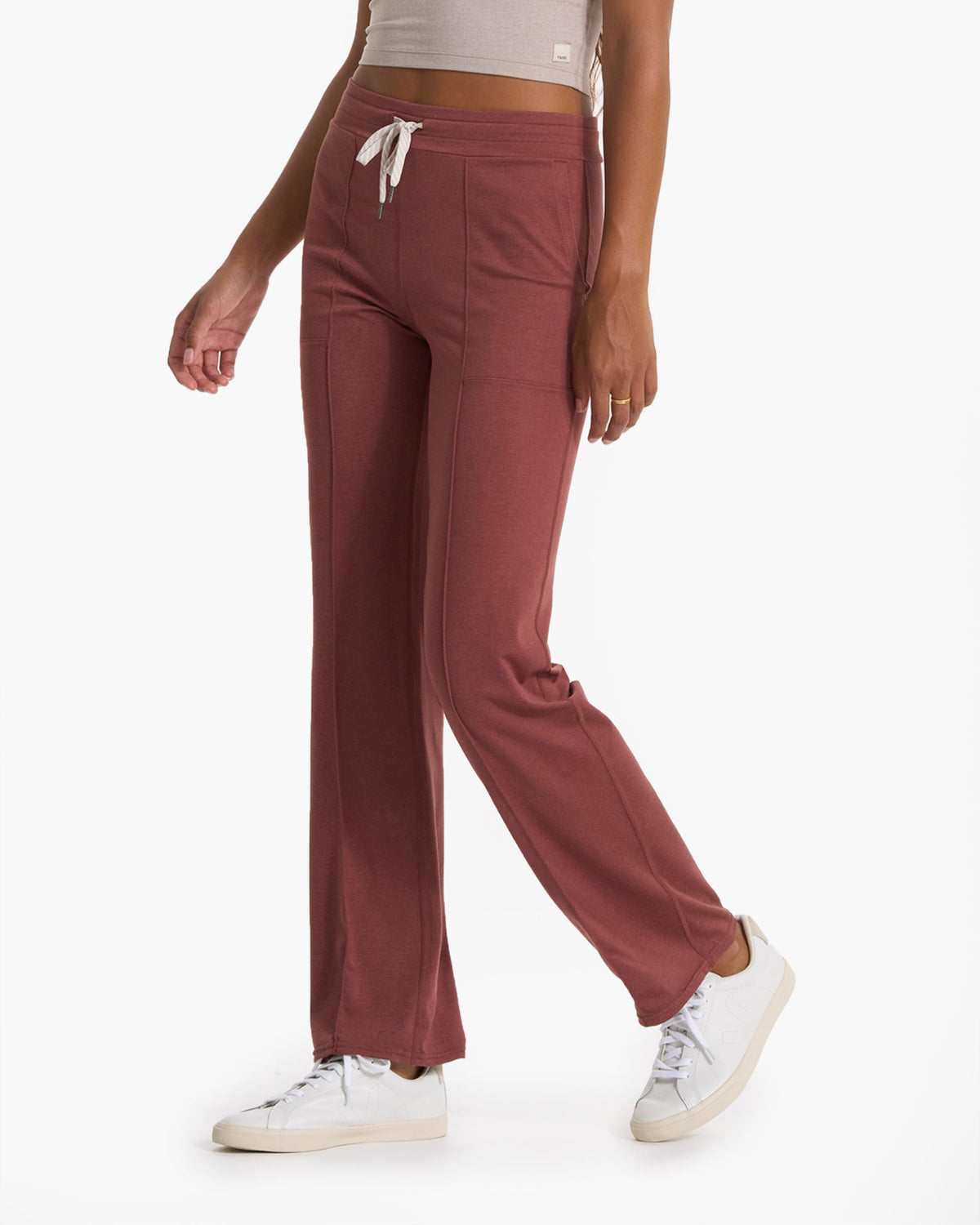 Halo Wide Leg Flare Pant | Rosewood Heather