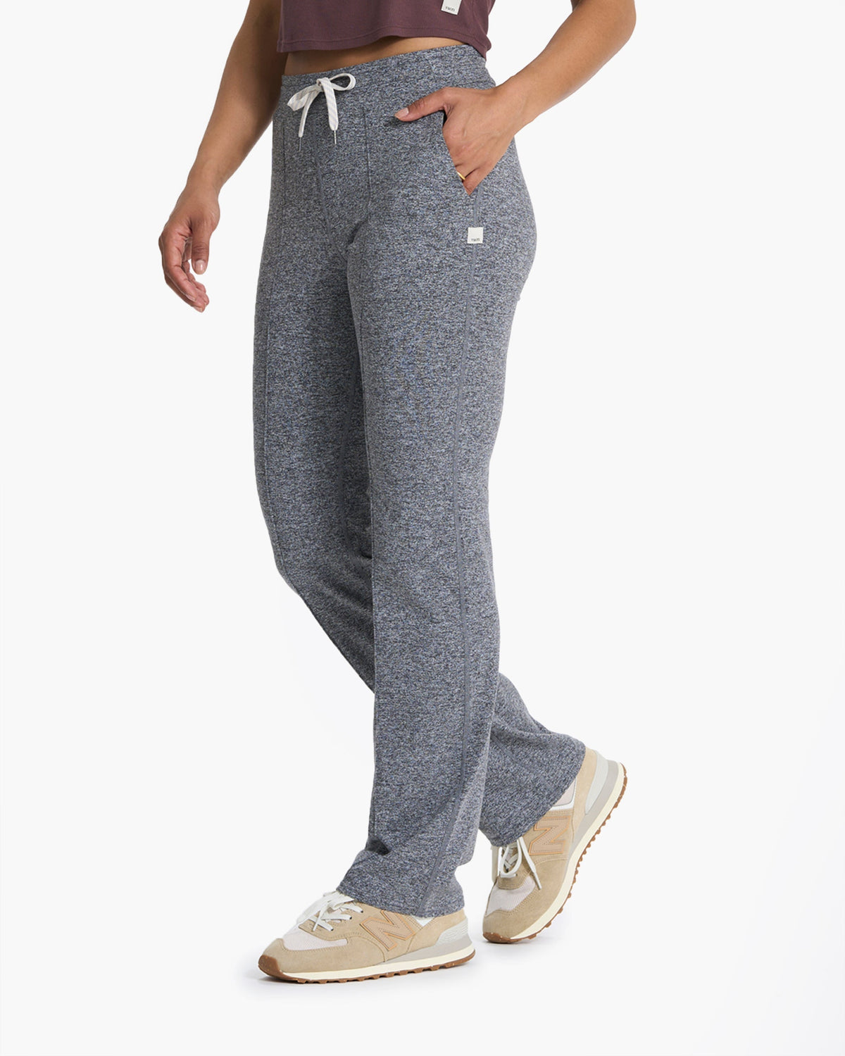 Halo Wide Leg Flare Pant | Heather Grey