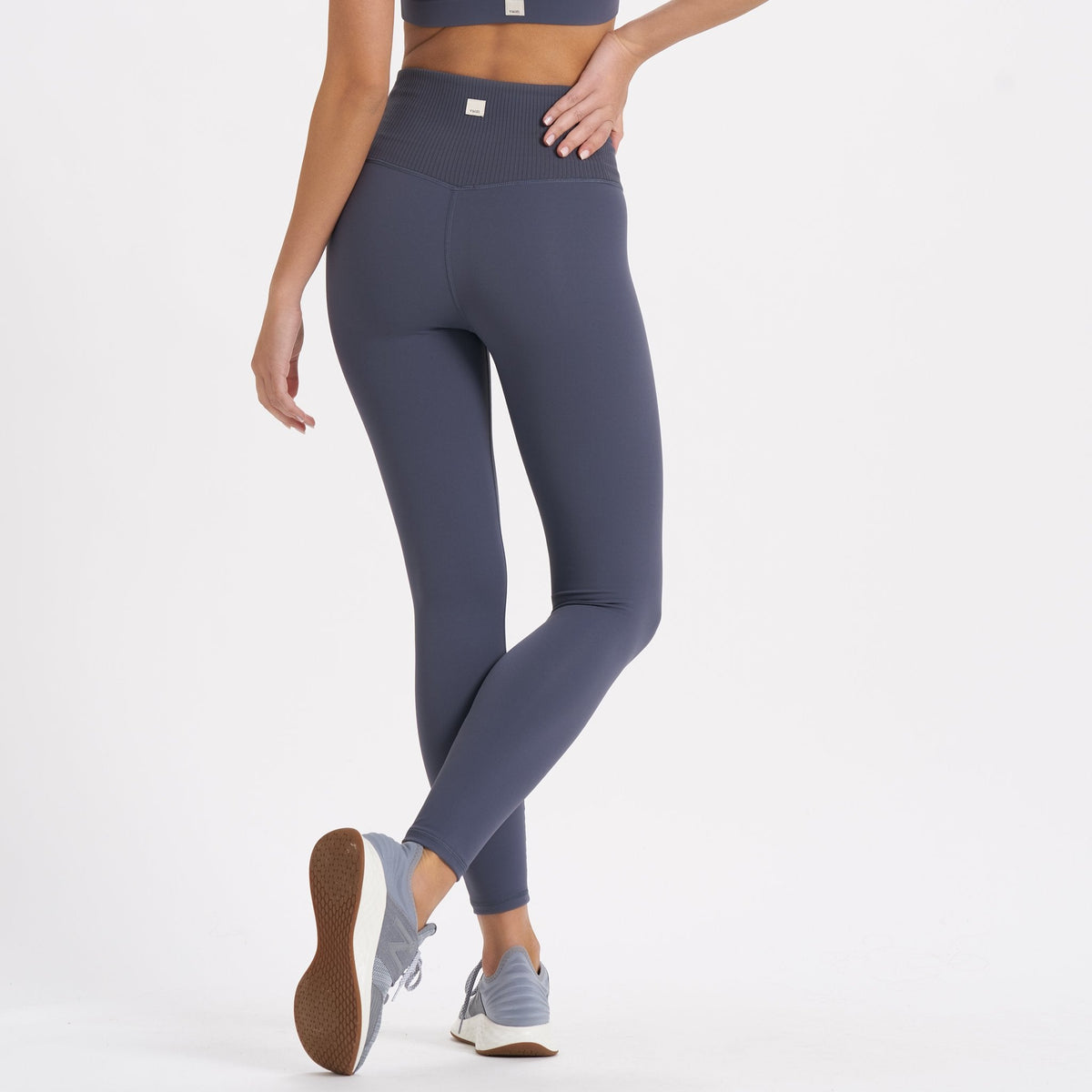 Rib Studio Legging | Azure