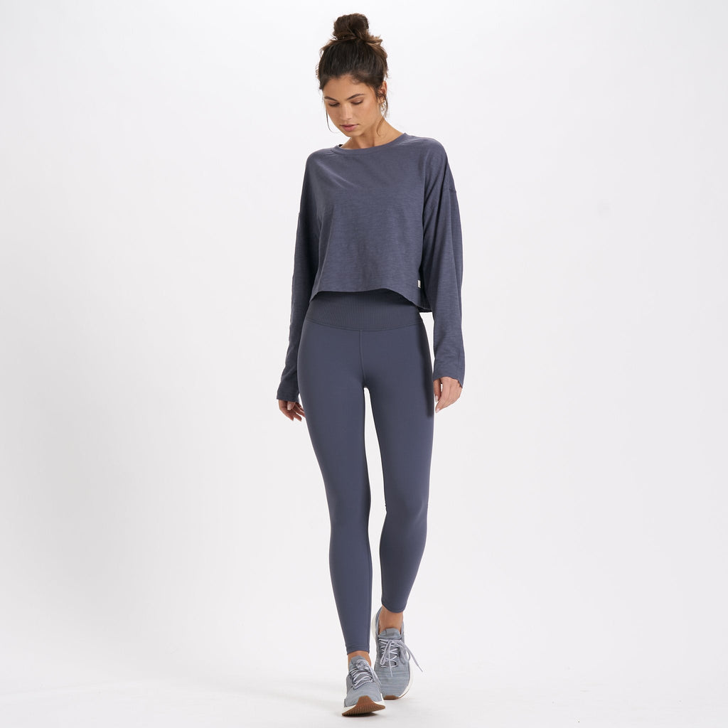 Rib Studio Legging | Azure