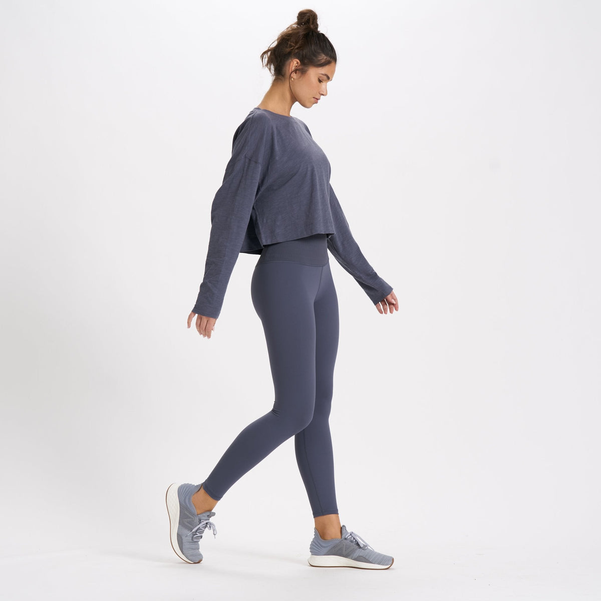 Rib Studio Legging | Azure