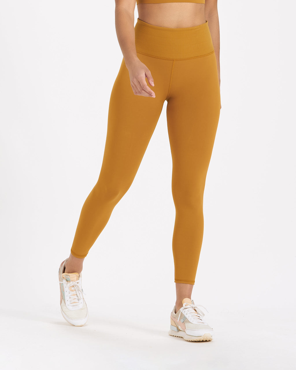 Rib Studio Legging | Dark Golden