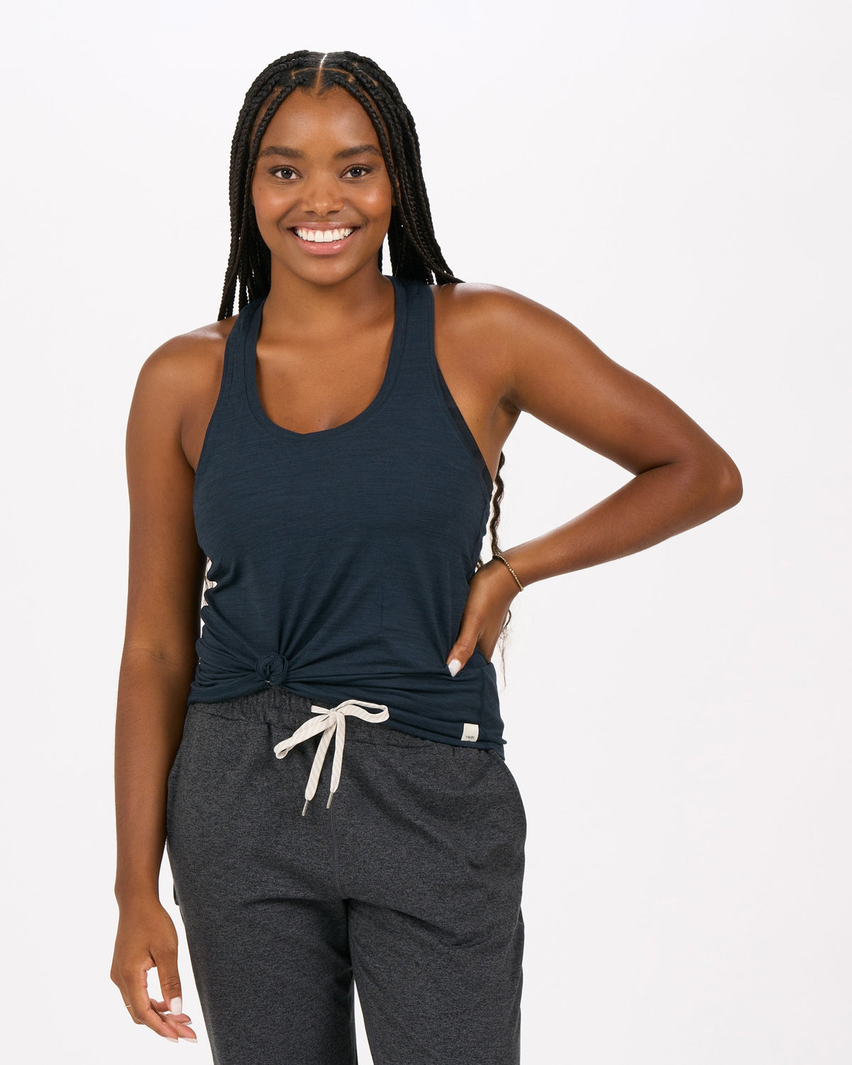 Lux Performance Tank | Ink Heather